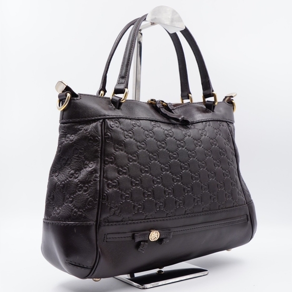 AV56❤️ GUCCI Guccissima Mayfair Top Handle Satchel - Picture 4 of 15